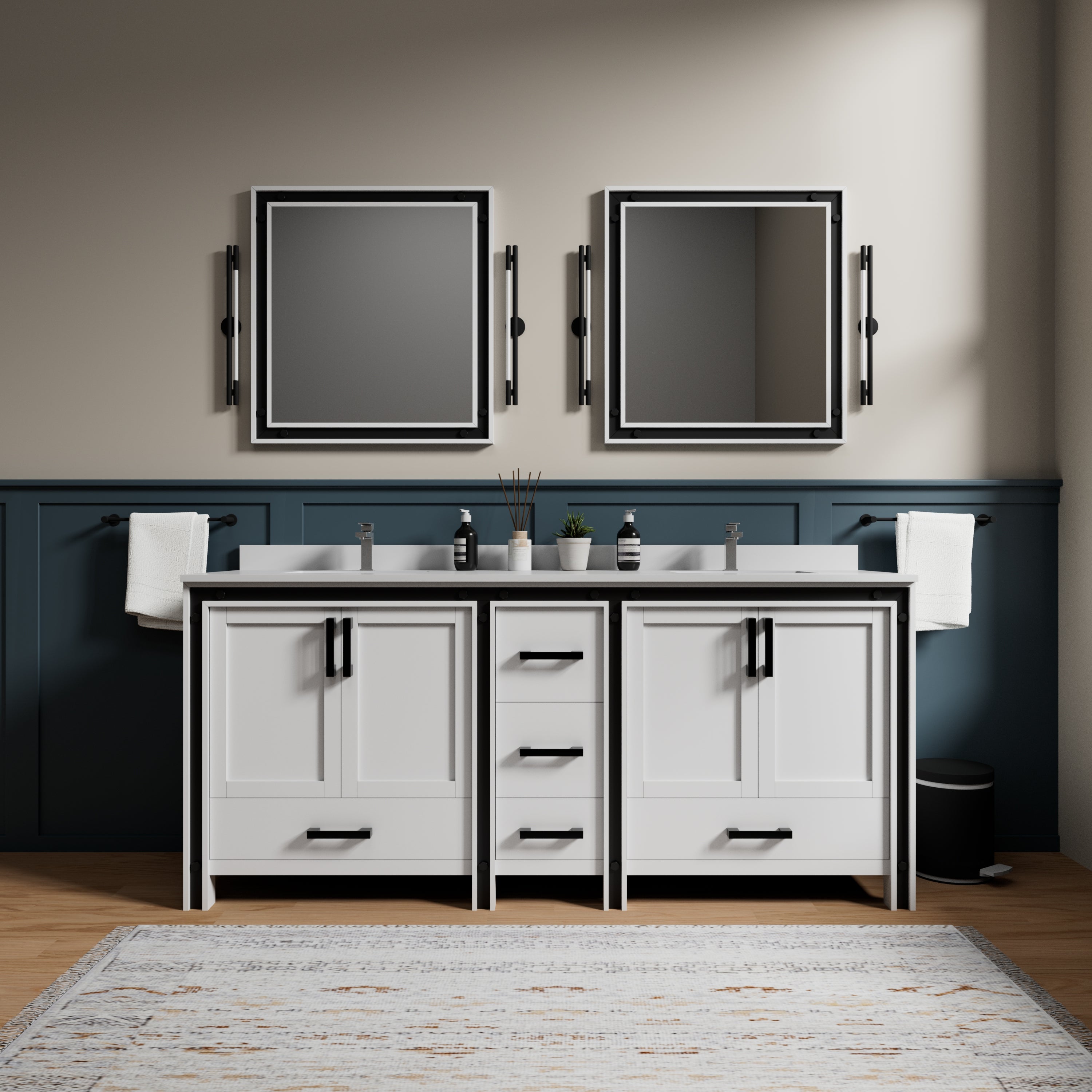 white vanity