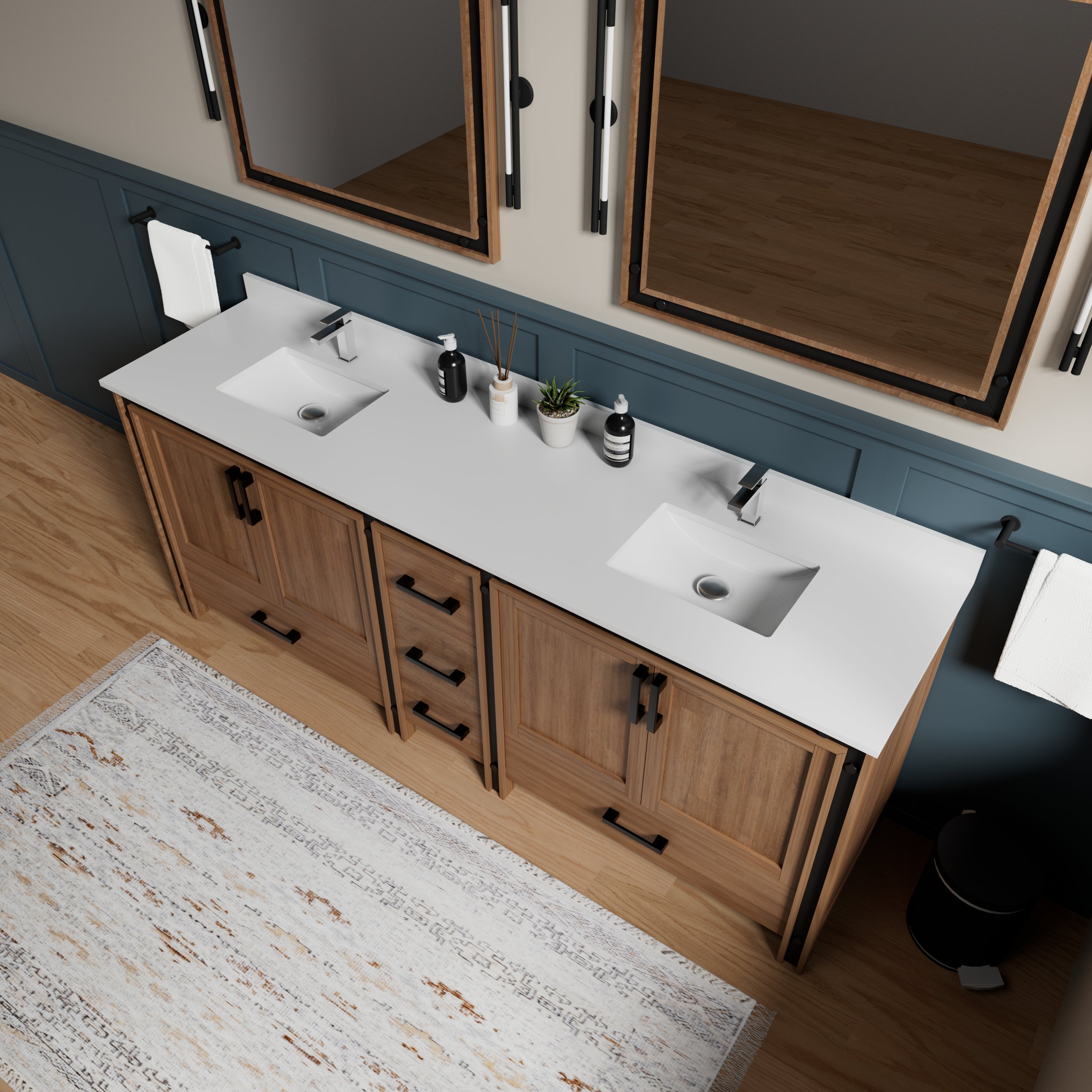 rustic barnwood vanity