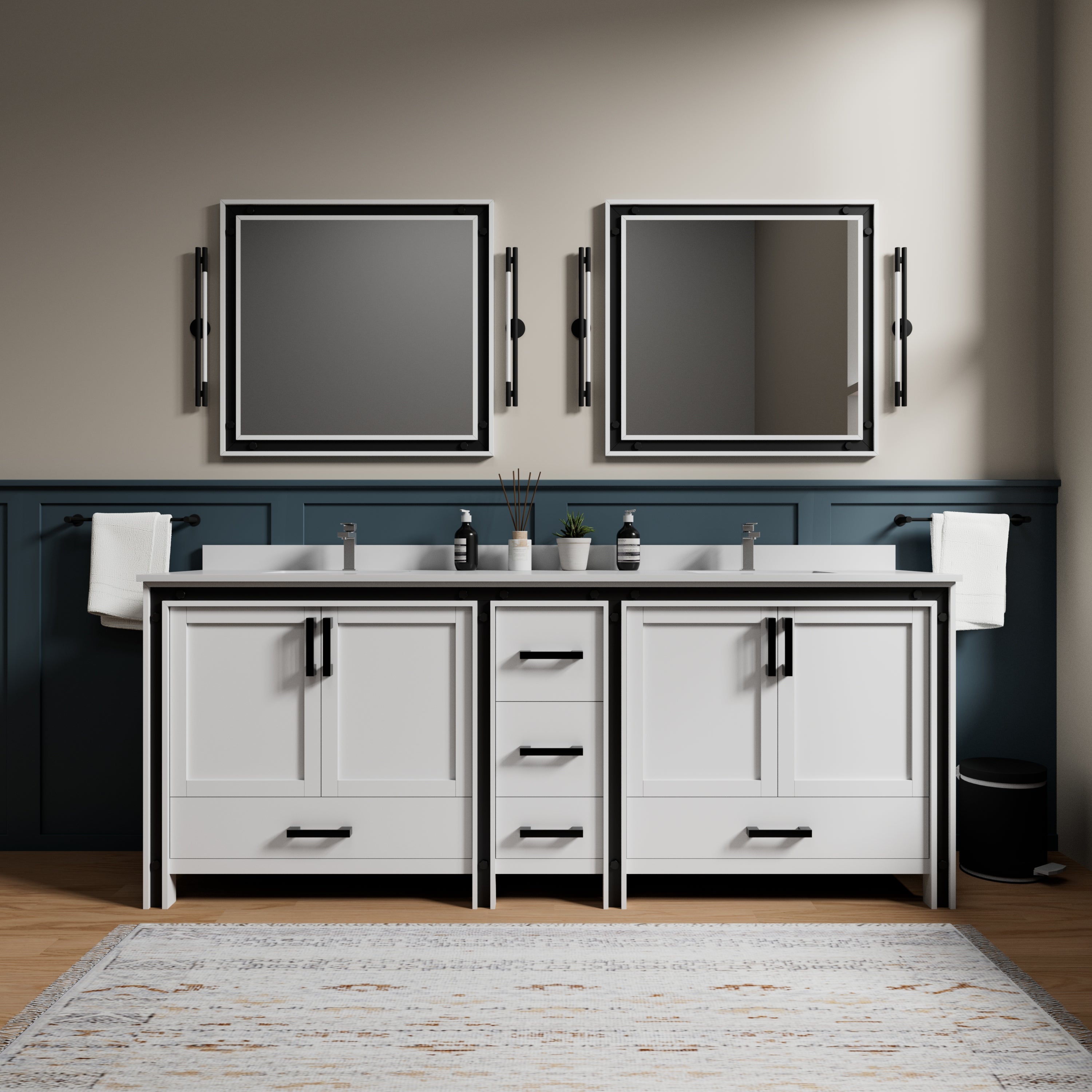 white vanity