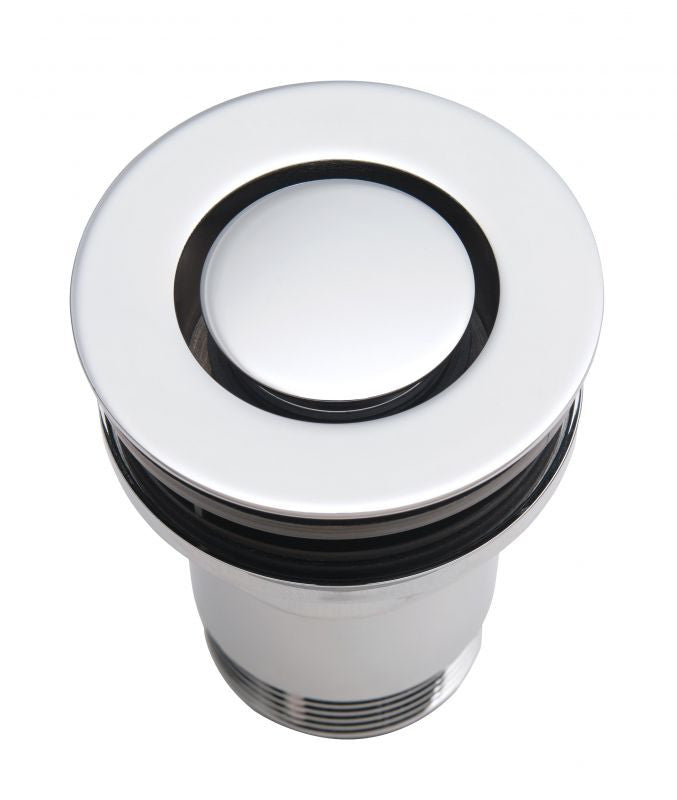 polished chrome zero drain