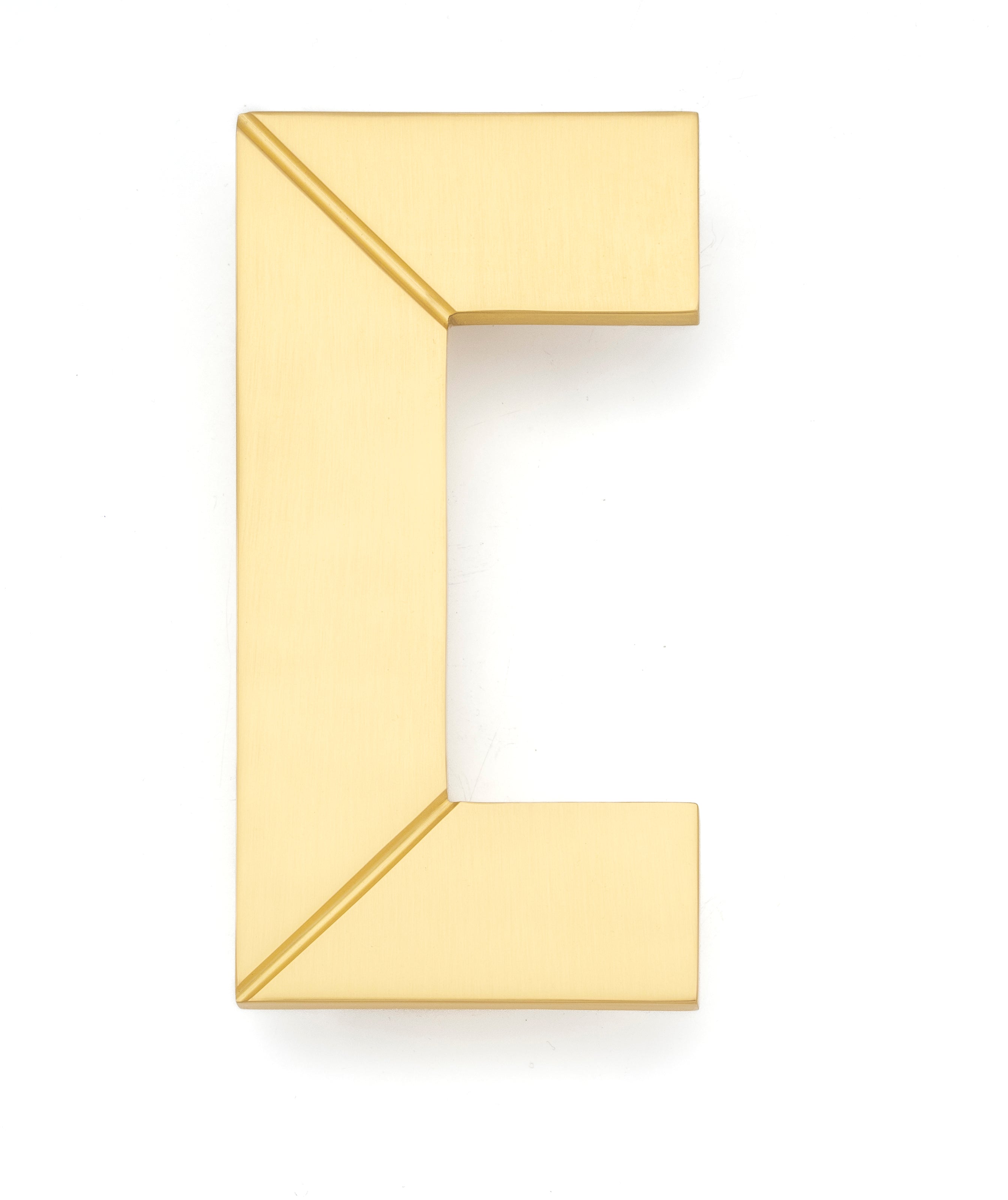 satin brass pull