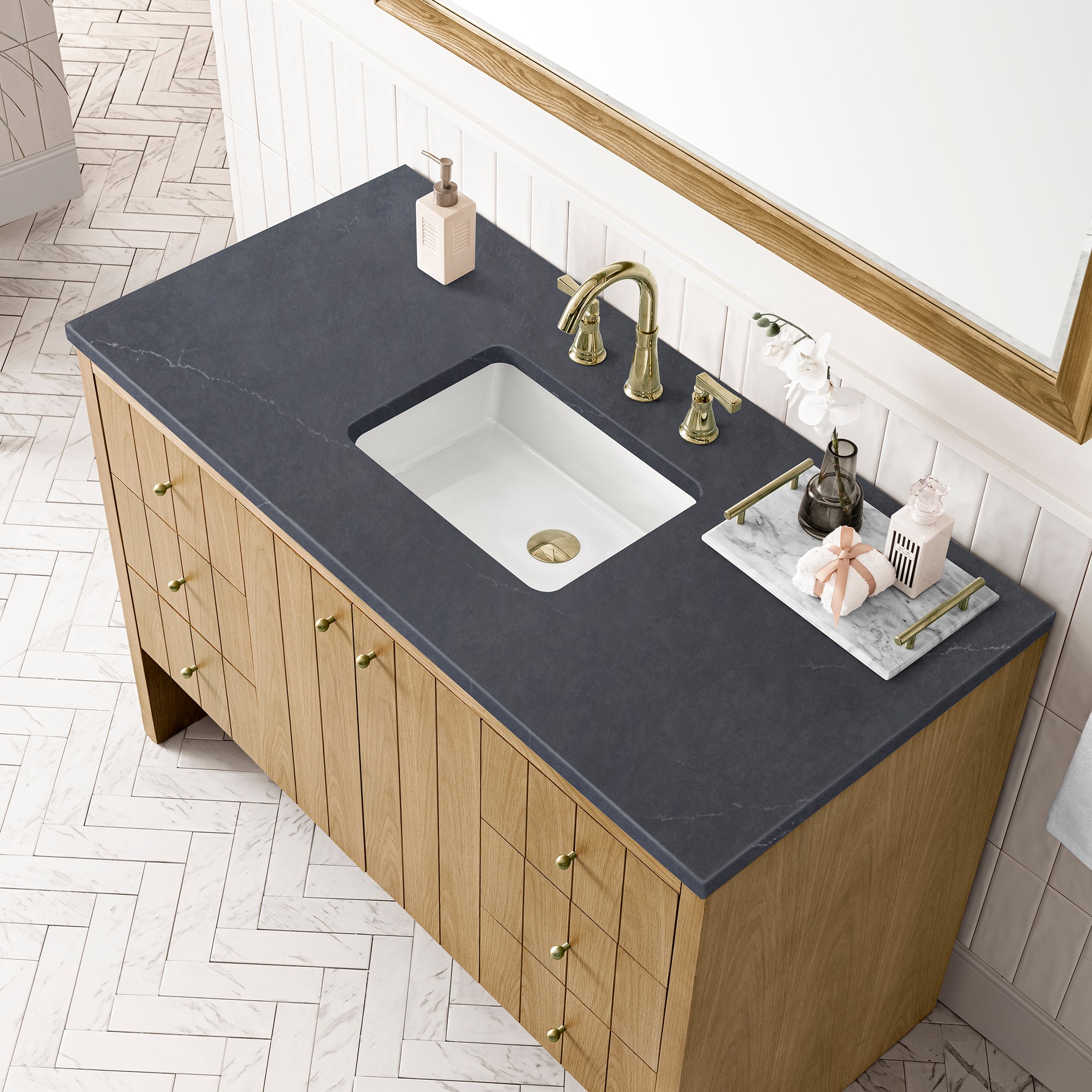 charcoal soapstone top vanity