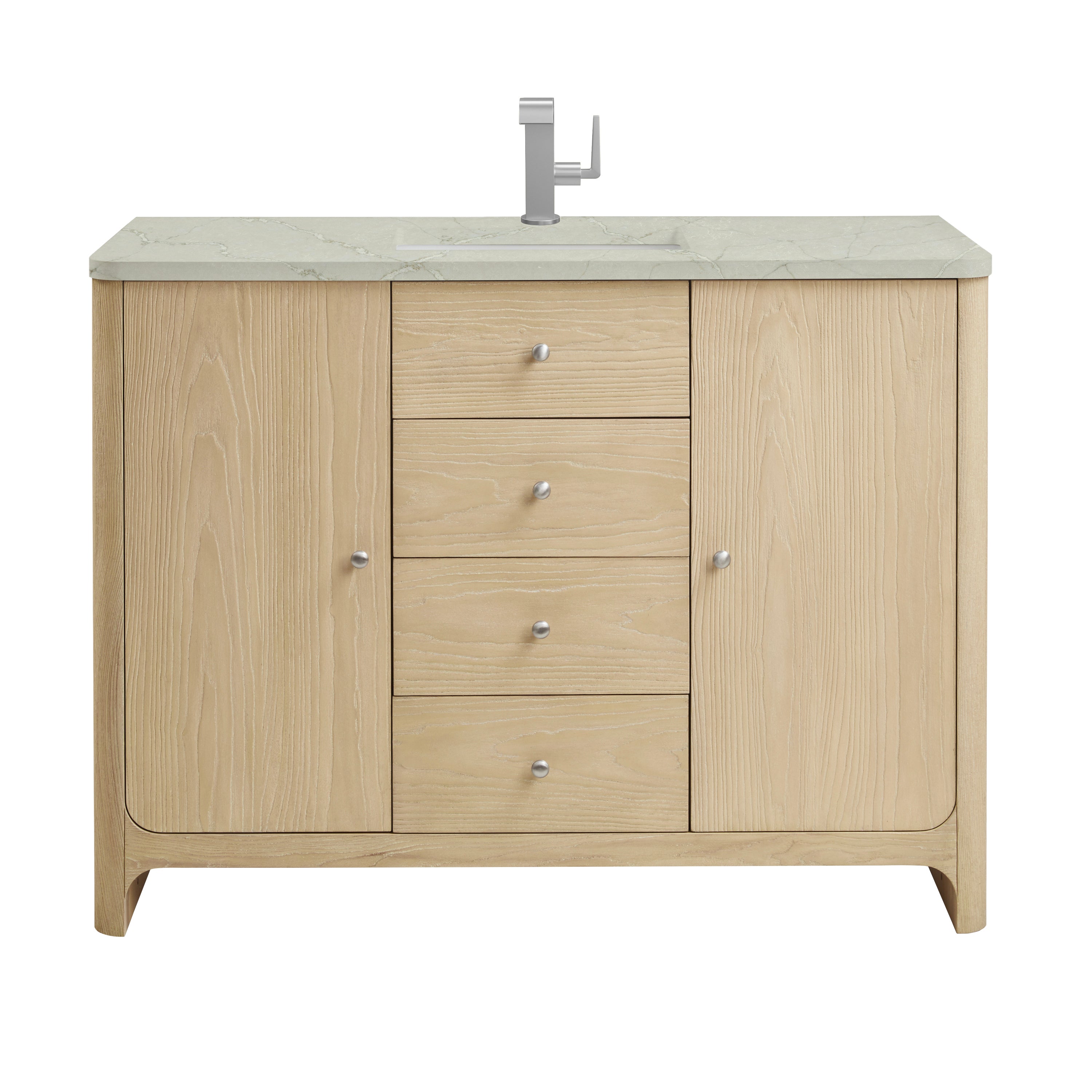 victorian silver quartz top vanity