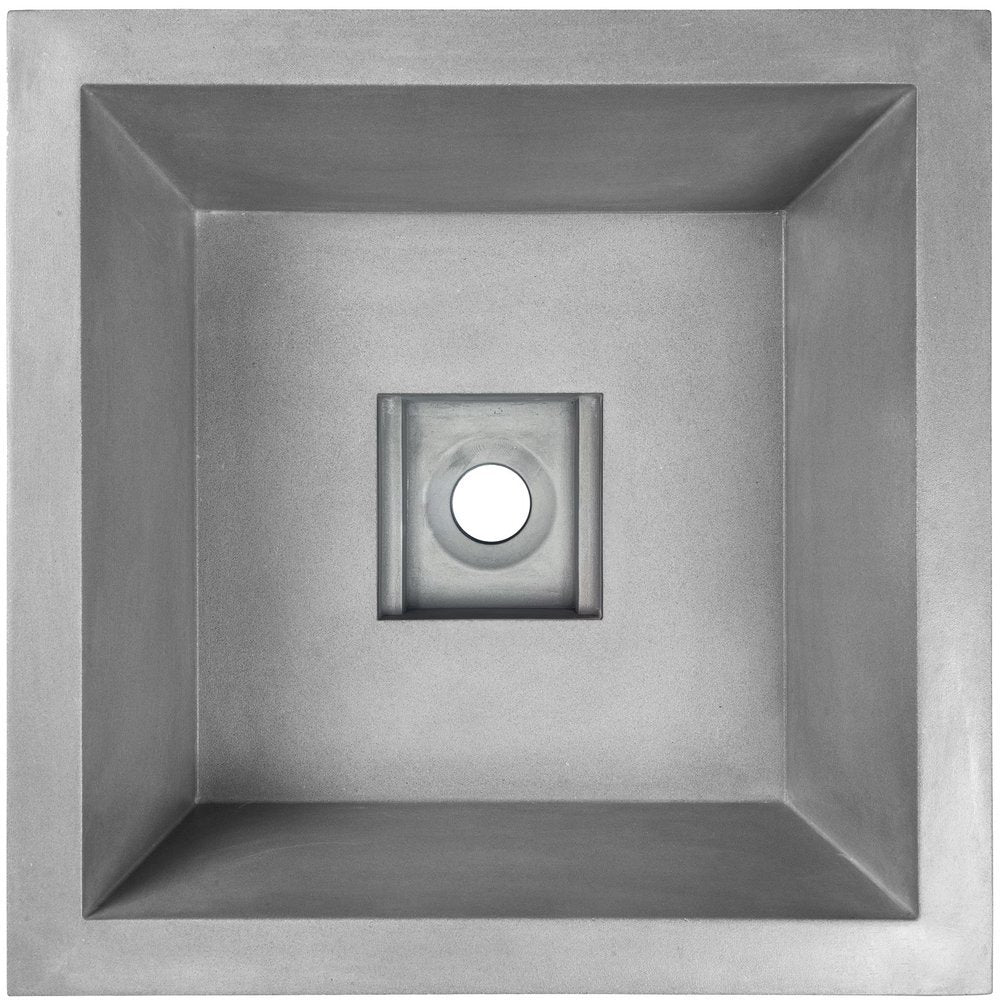 Linkasink Arlo Concrete Square Drop-In Sink 16"
