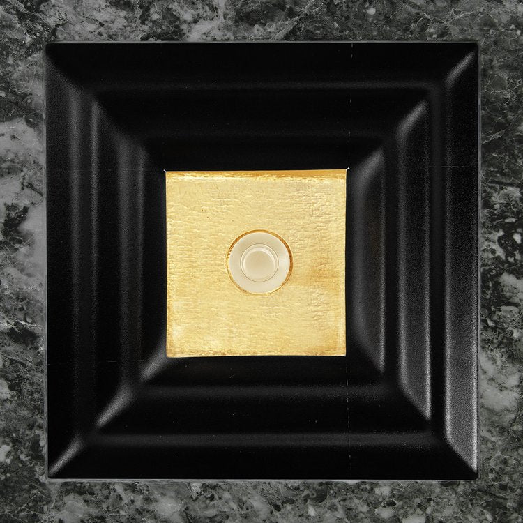 Linkasink Window Artisan Glass with Metal Leaf Accent Undermount Sink