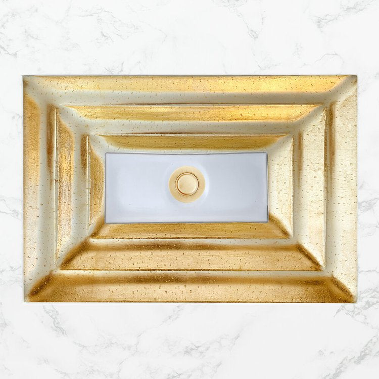 Linkasink Window Eglomise Artisan Glass Undermount Sink