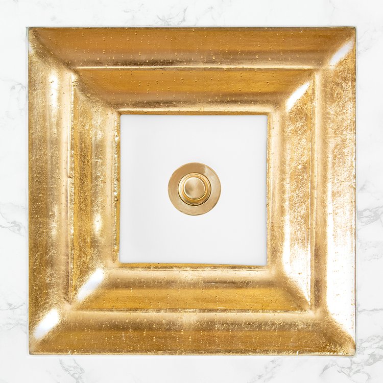 Linkasink Window Eglomise Artisan Glass Undermount Sink