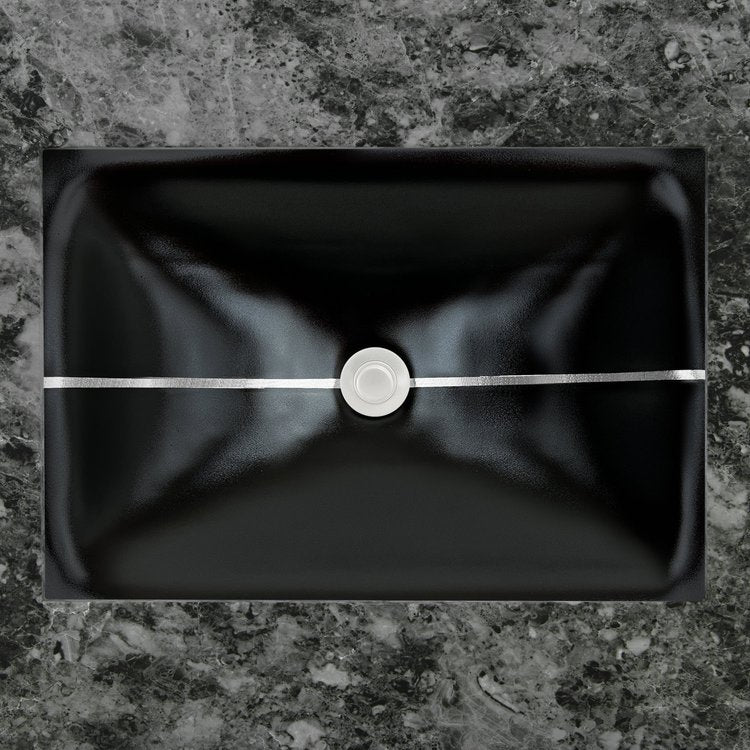 Linkasink Dune Stripe Artisan Glass With Metal Leaf Accent Undermount Sink