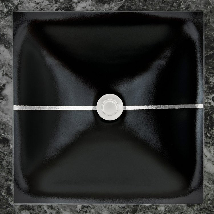 Linkasink Dune River Artisan Glass With Metal Leaf Accent Undermount Sink