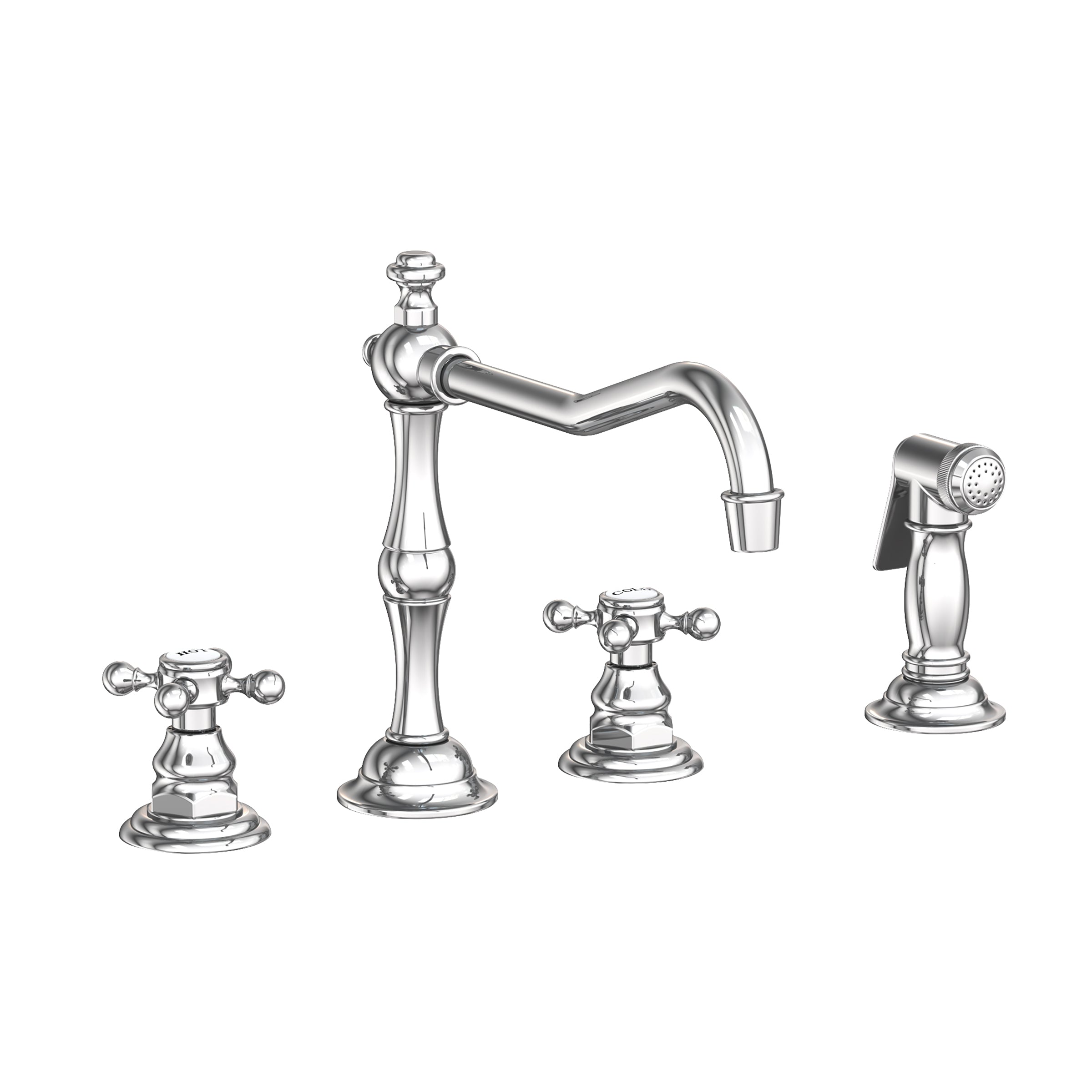 polished chrome kitchen faucet