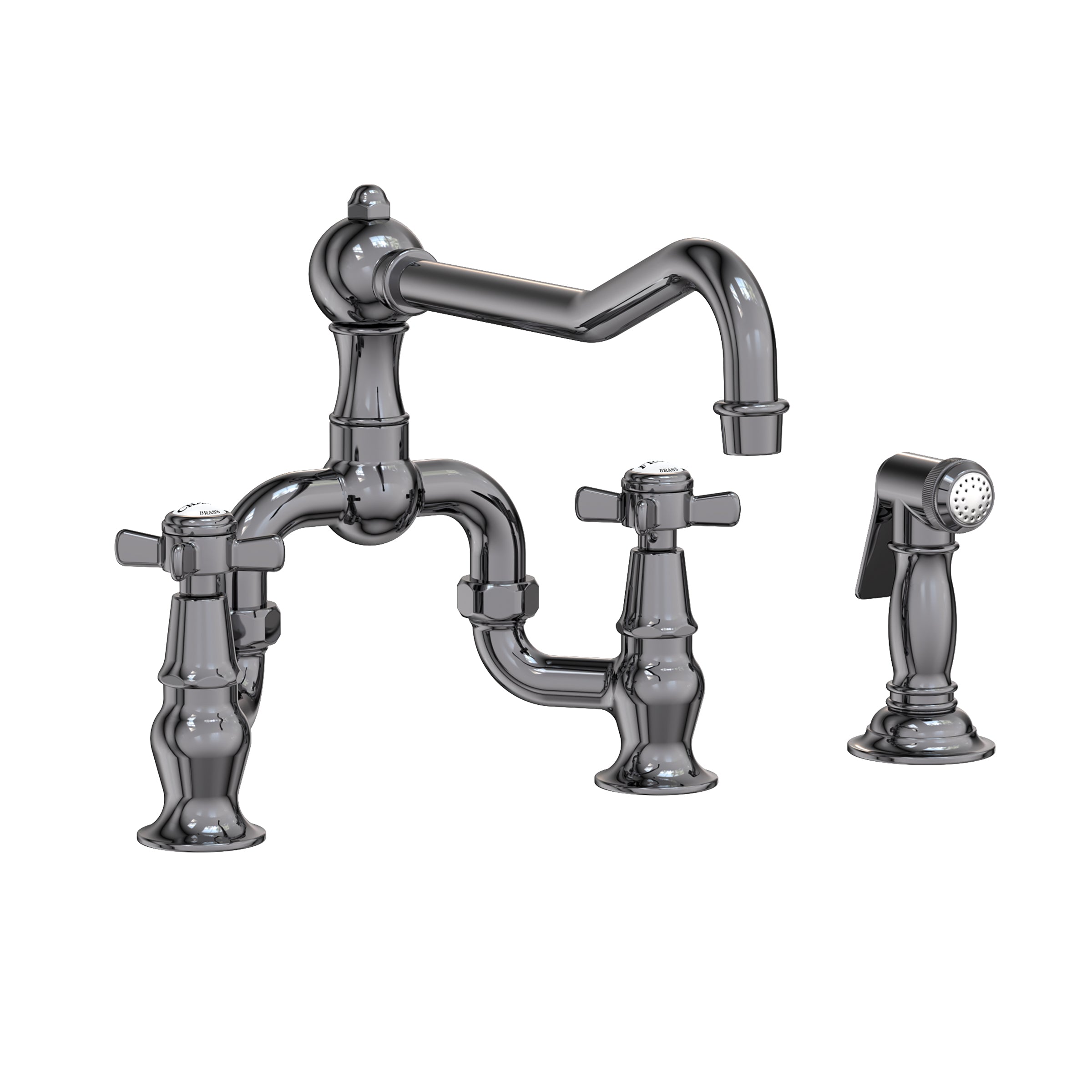 Newport Brass Fairfield Kitchen Bridge Faucet with Side Spray