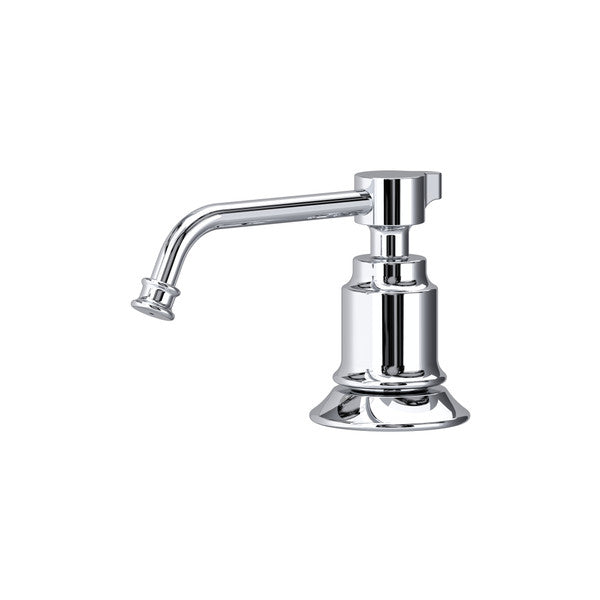 polished chrome soap dispenser