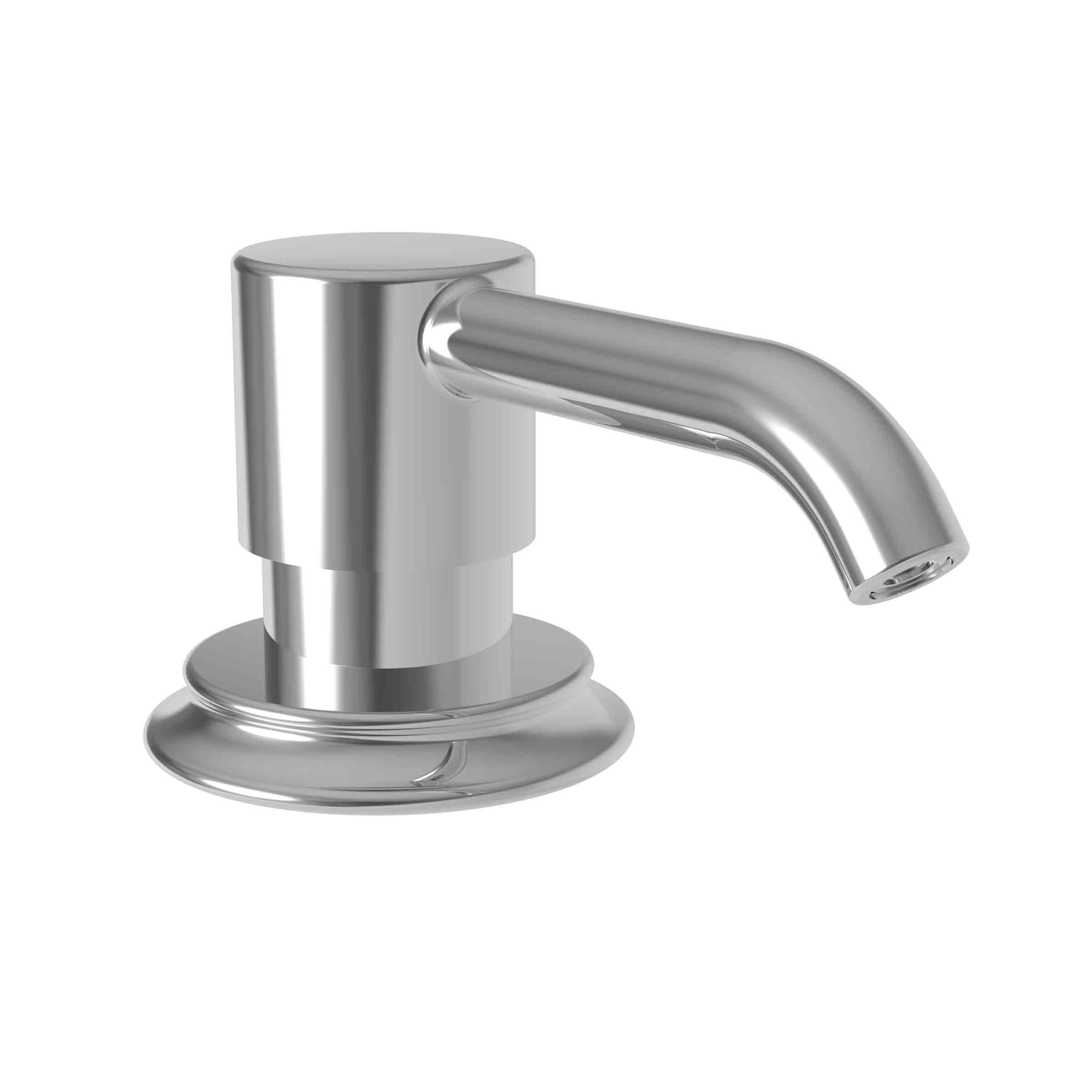 polished chrome soap dispenser