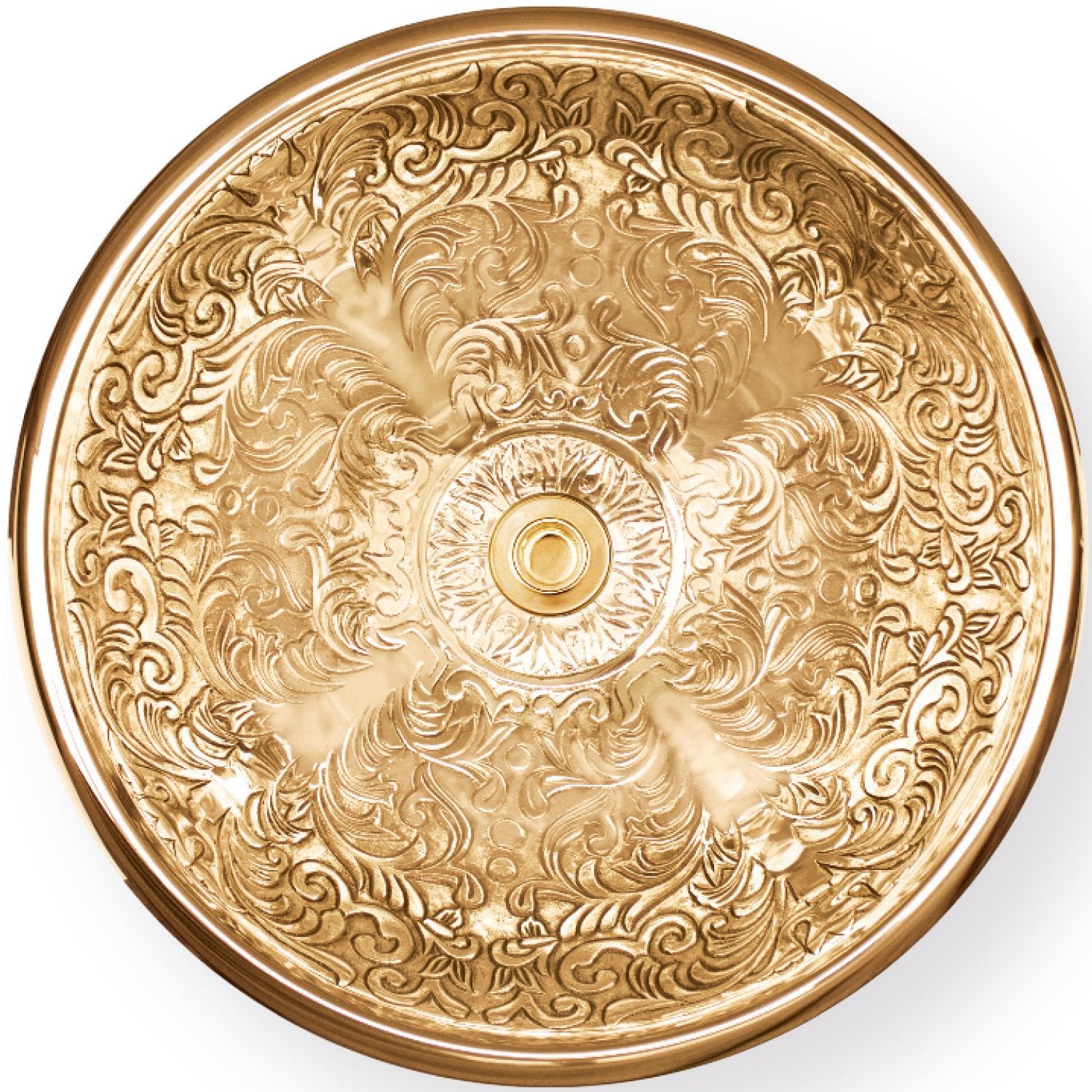 Linkasink Brocade Large Round Drop-In or Vessel Sink 17"