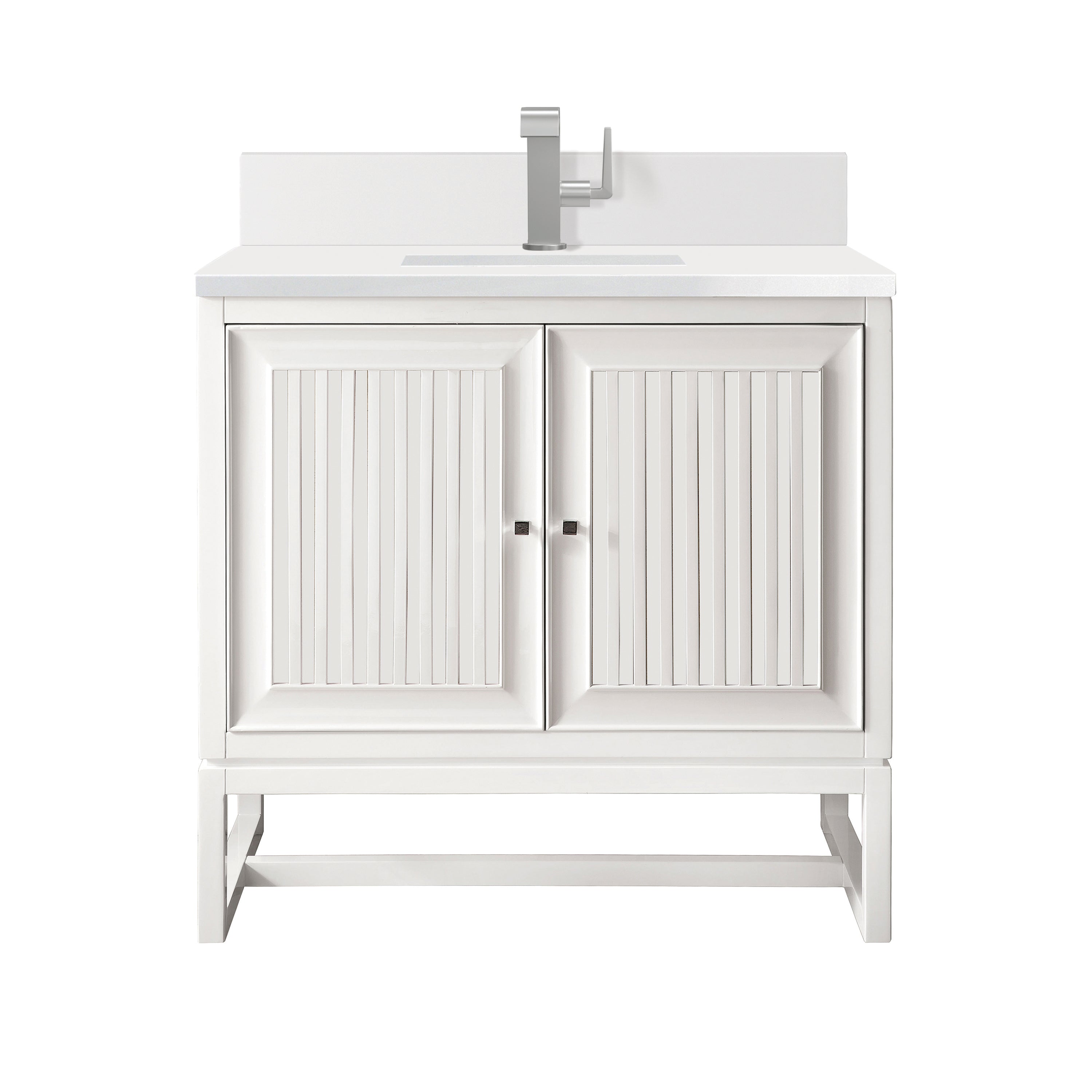 James Martin Vanities Athens 30" Single Vanity - Glossy White