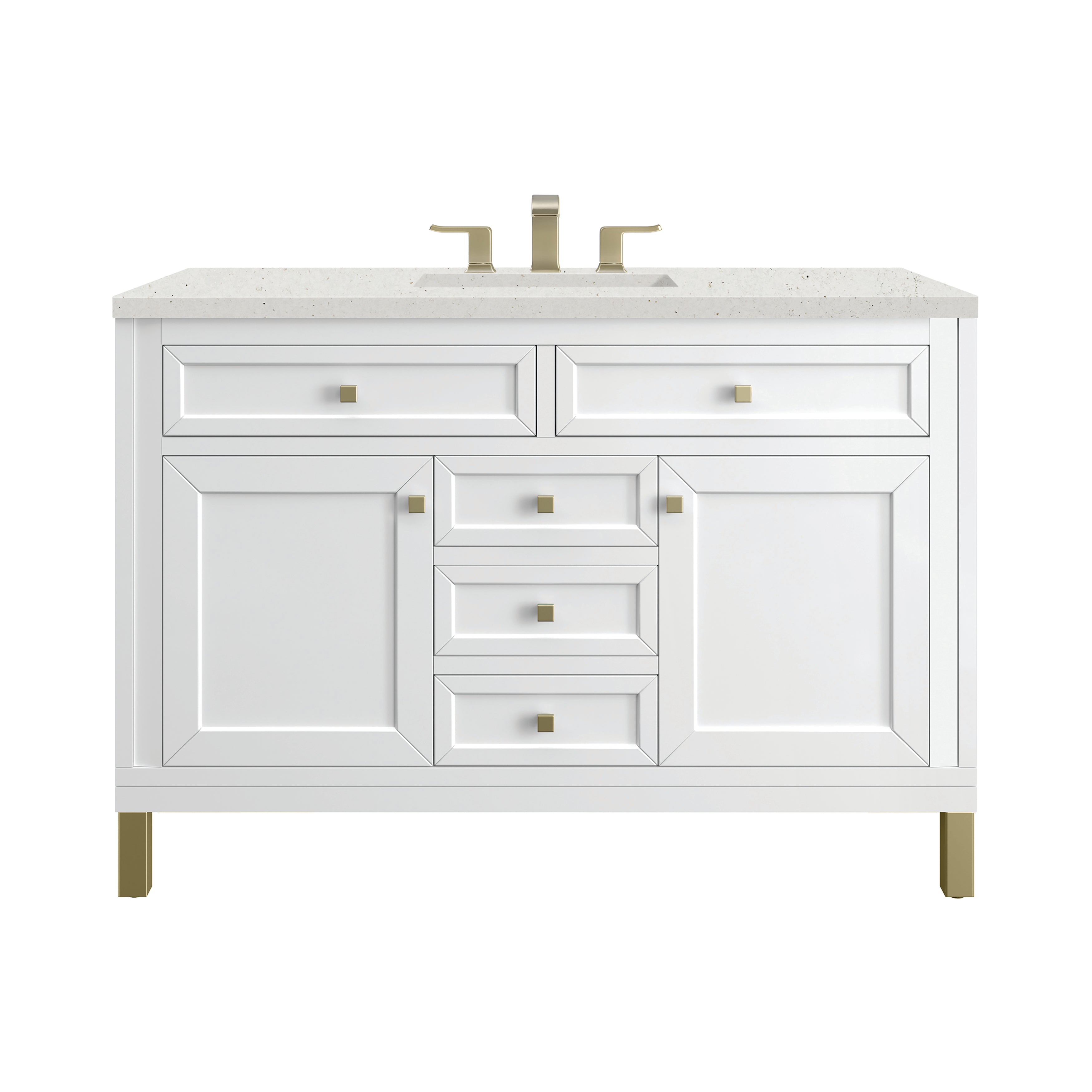 James Martin Vanities Chicago 48" Single Vanity - Glossy White