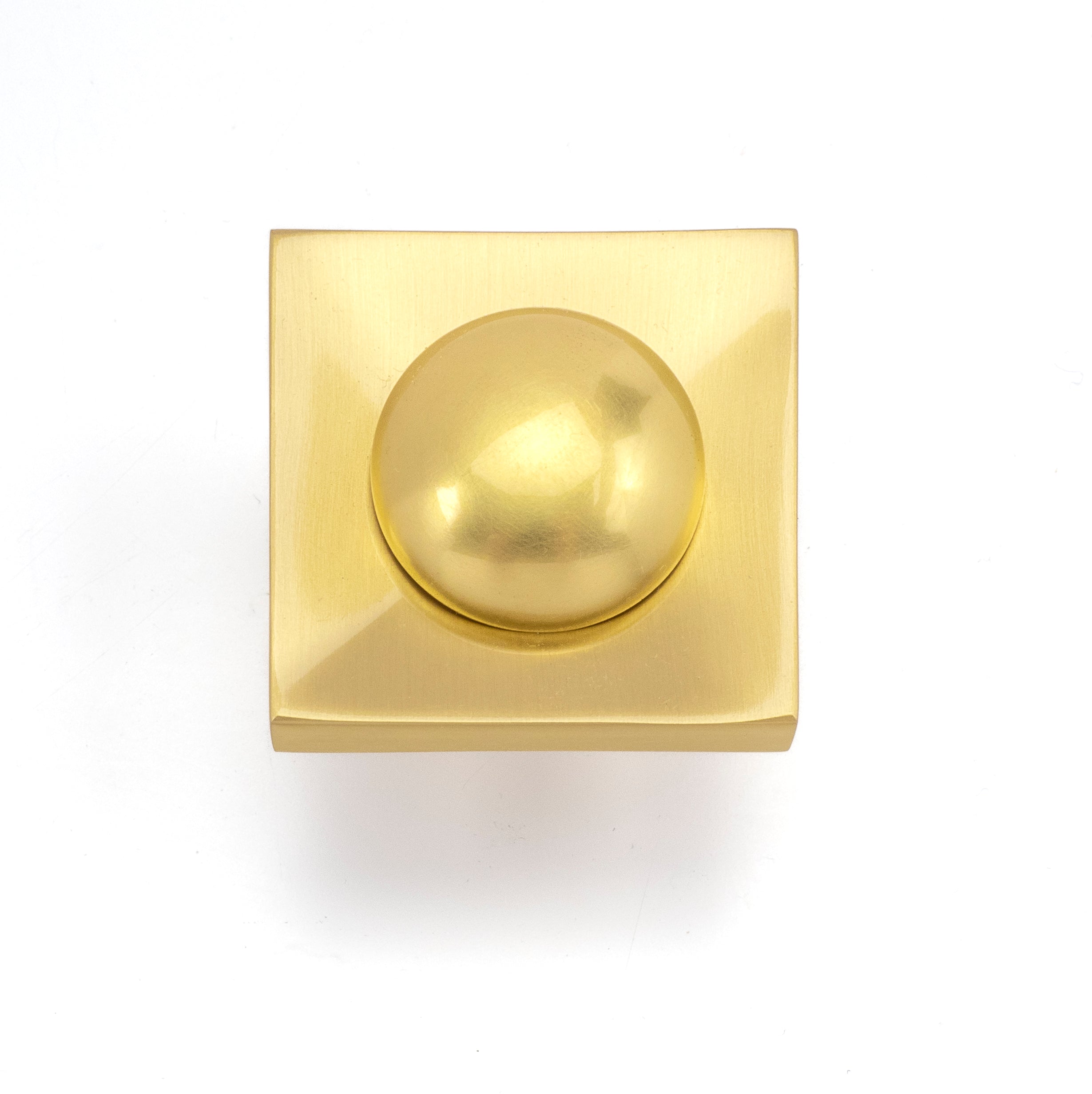 satin brass pull