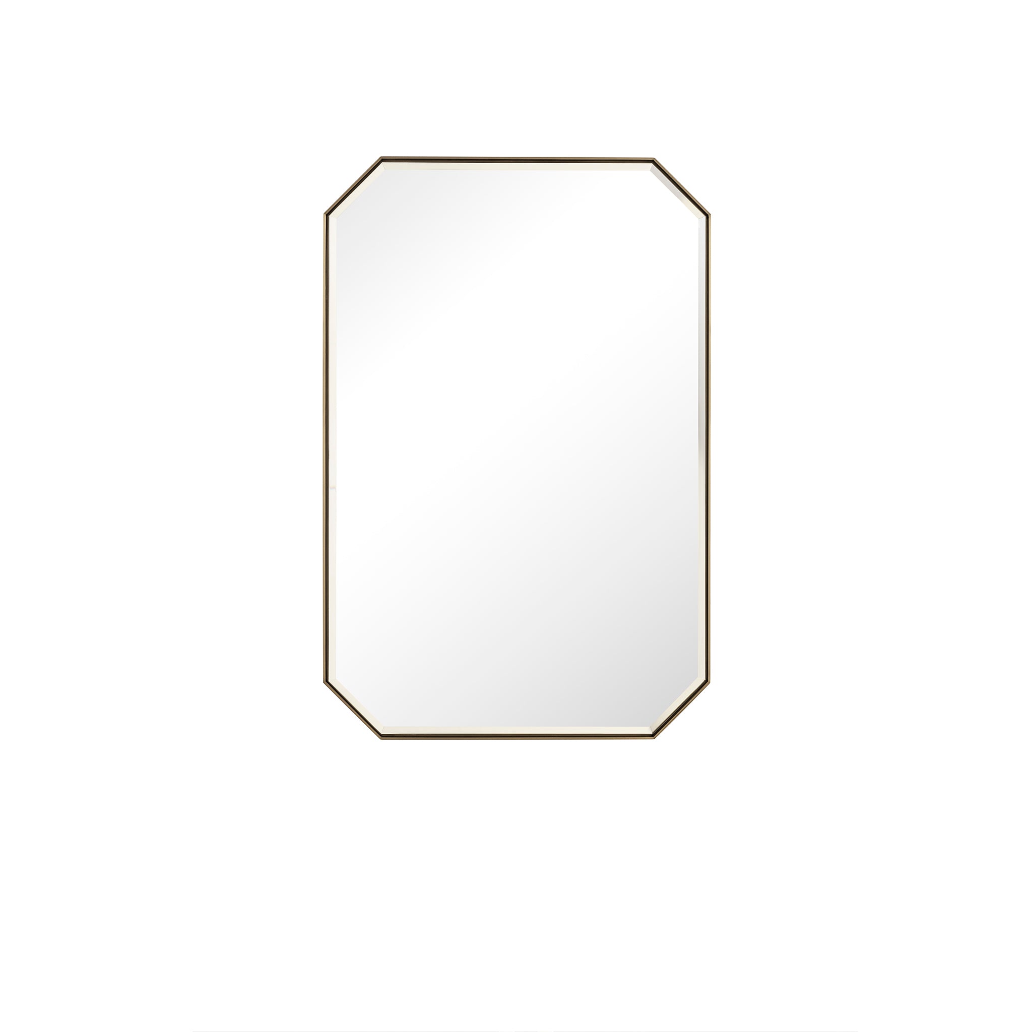 champagne brass mirror