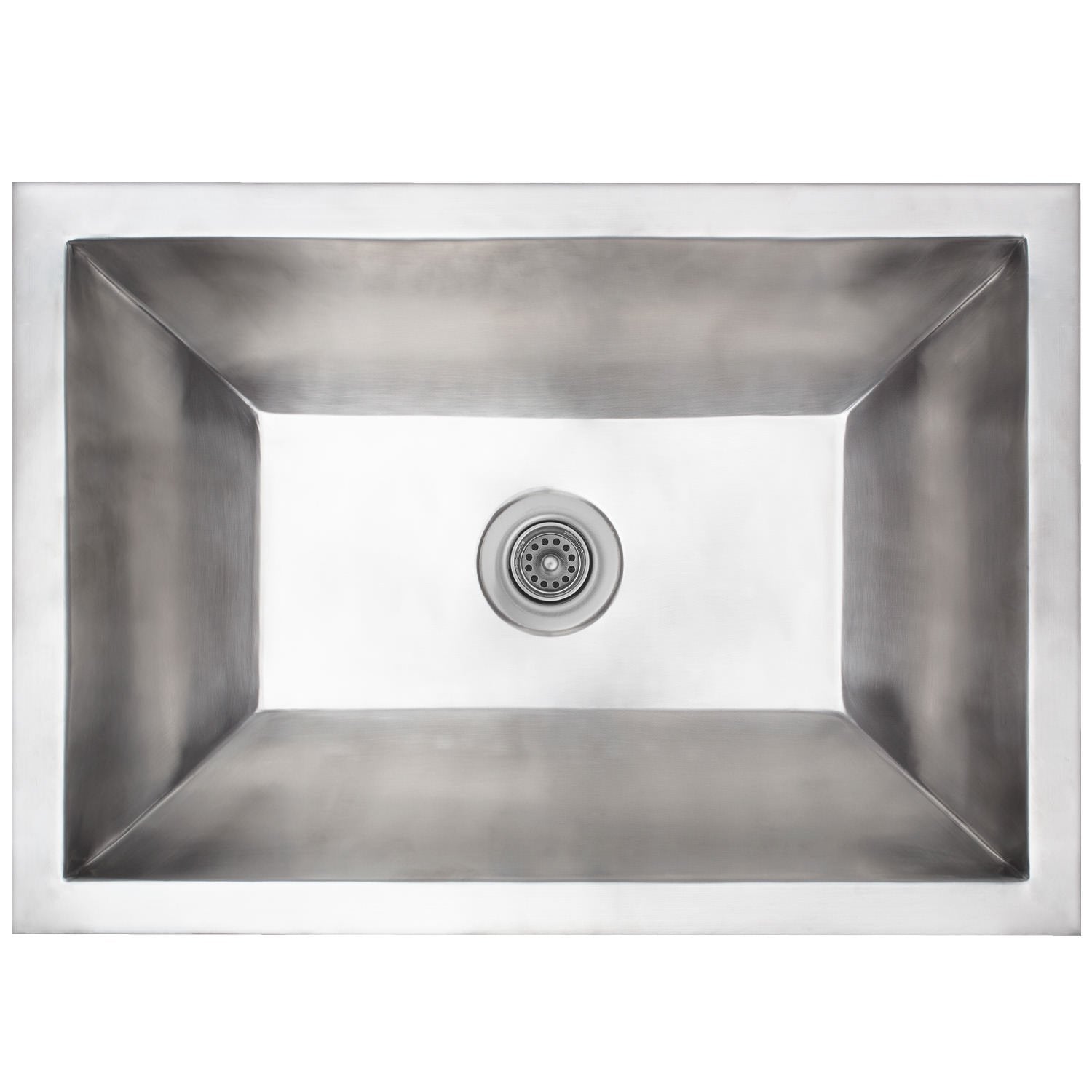 Linkasink Coco Smooth Metal Builder's Series Drop-In or Undermount Sink 20.25"