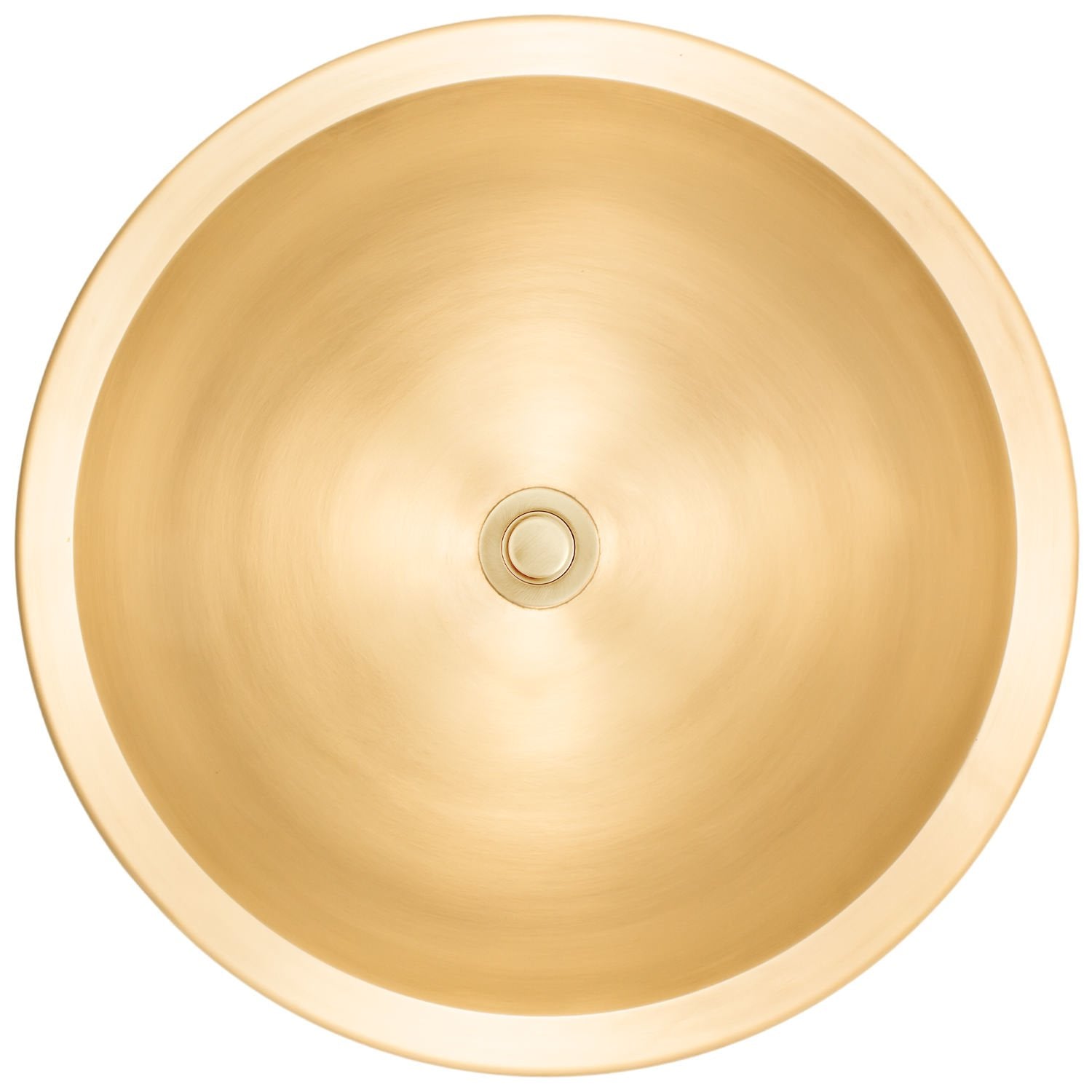Linkasink Bronze Large Round Smooth Drop-In or Undermount Sink 17"