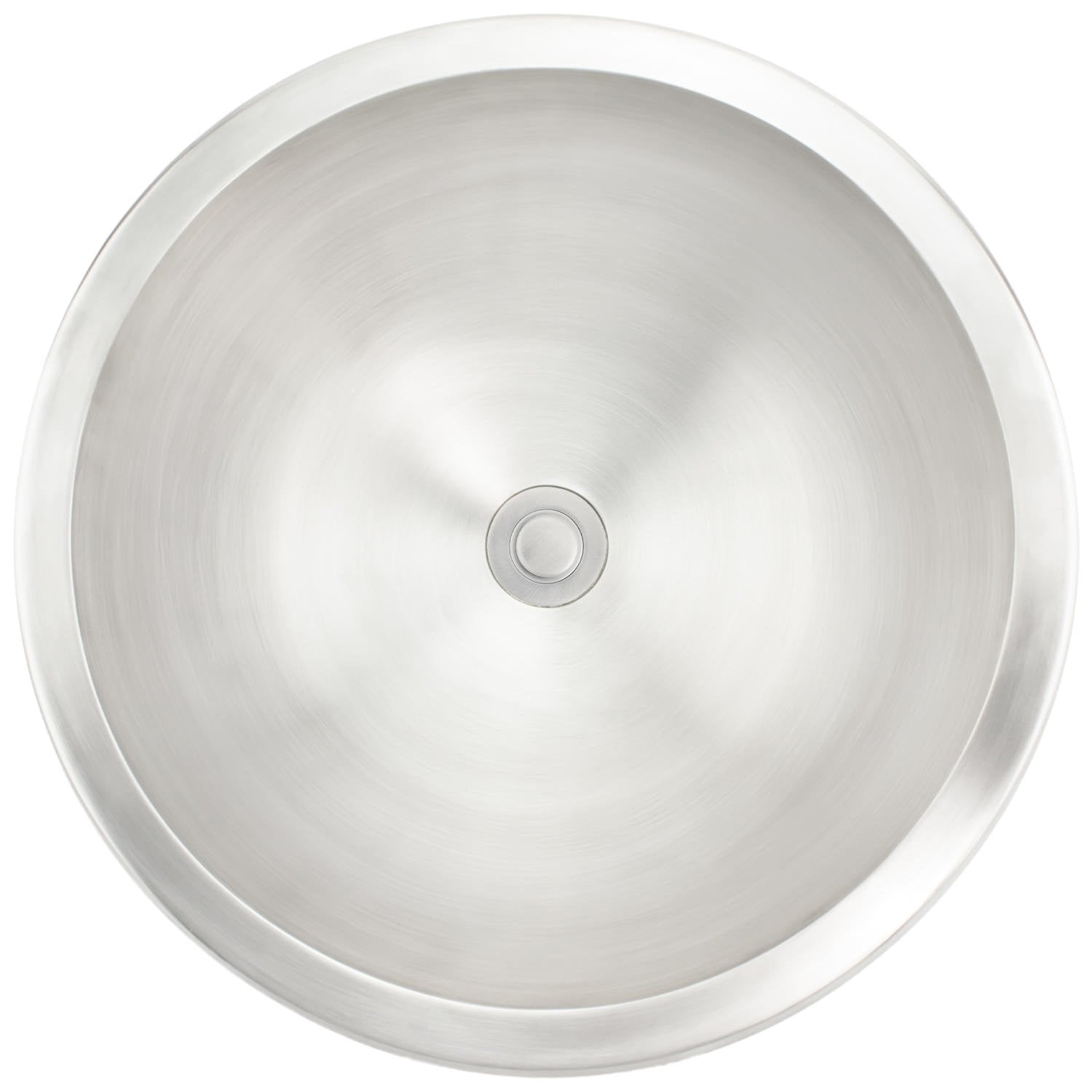 Linkasink Bronze Large Round Smooth Drop-In or Undermount Sink 17"