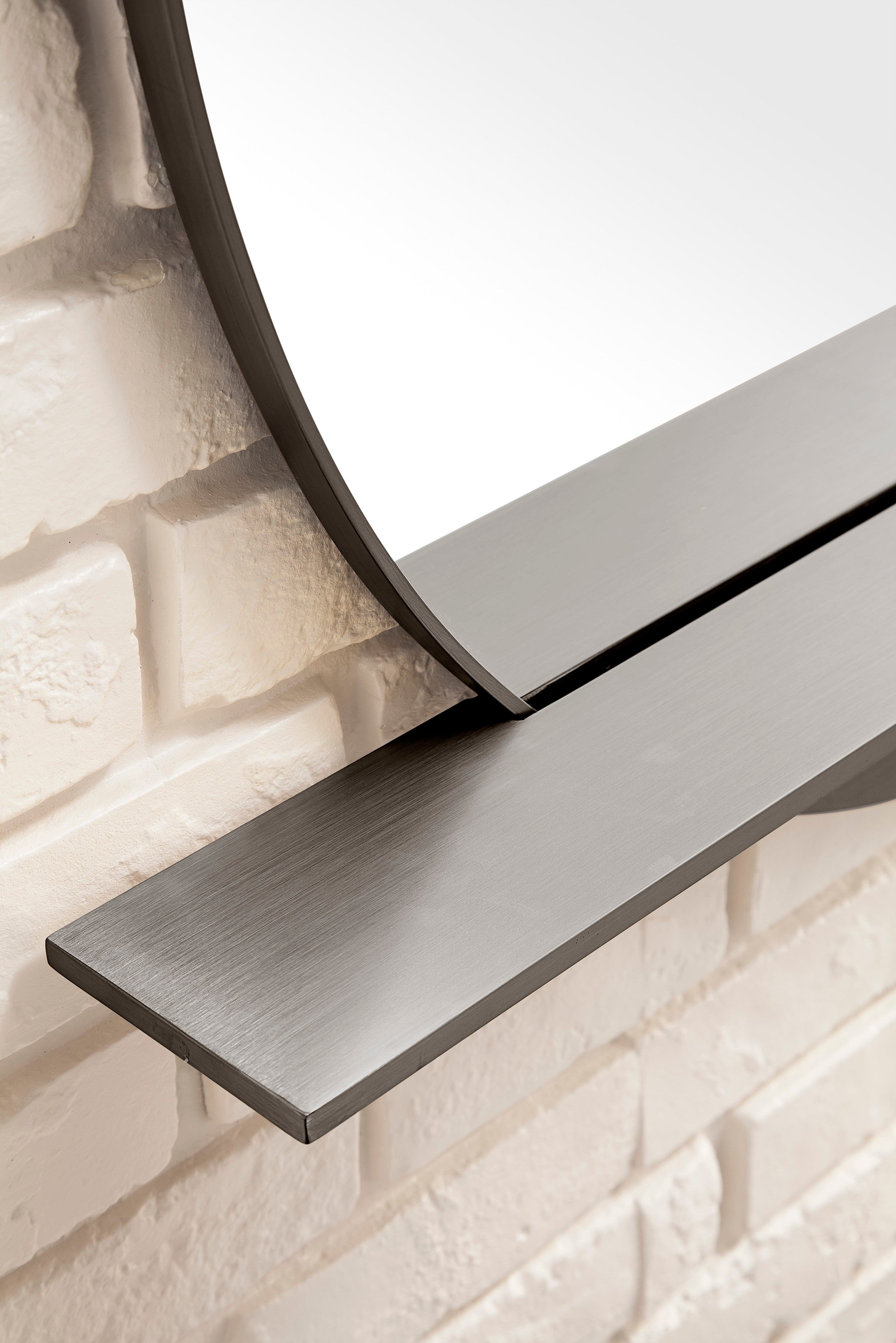 modern iron mirror