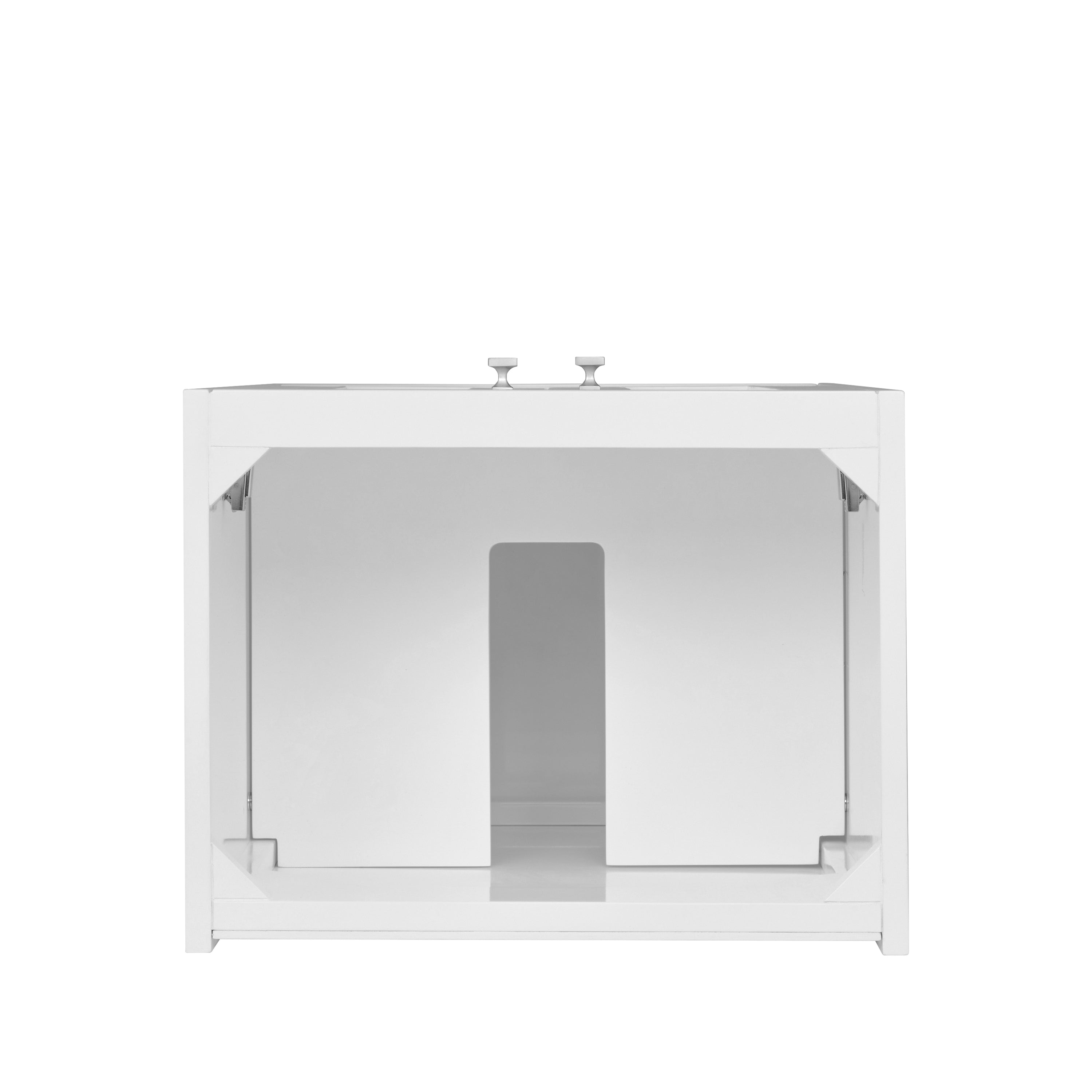 glossy white Vanity