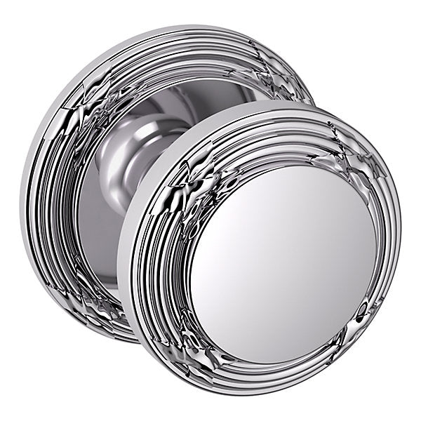 polished chrome knob