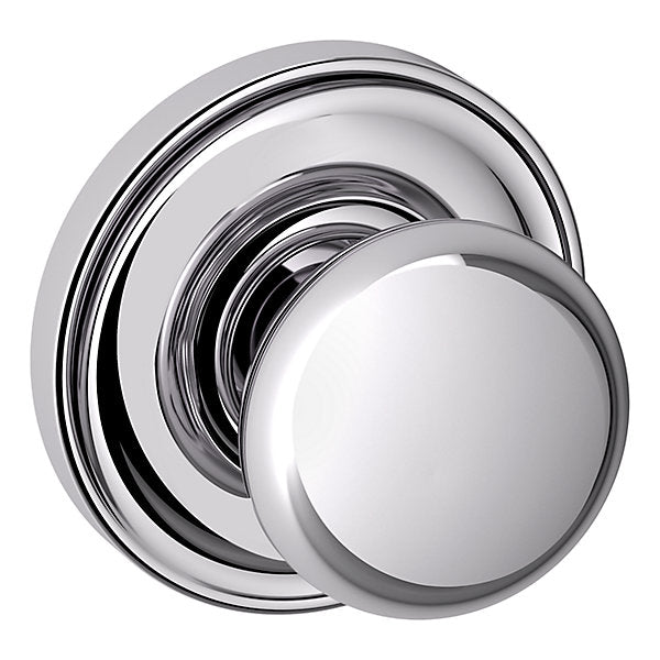 polished chrome knob