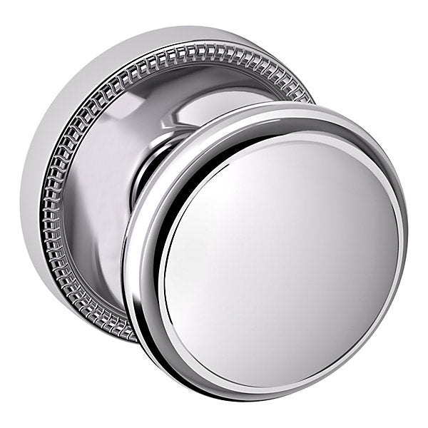 polished chrome knob