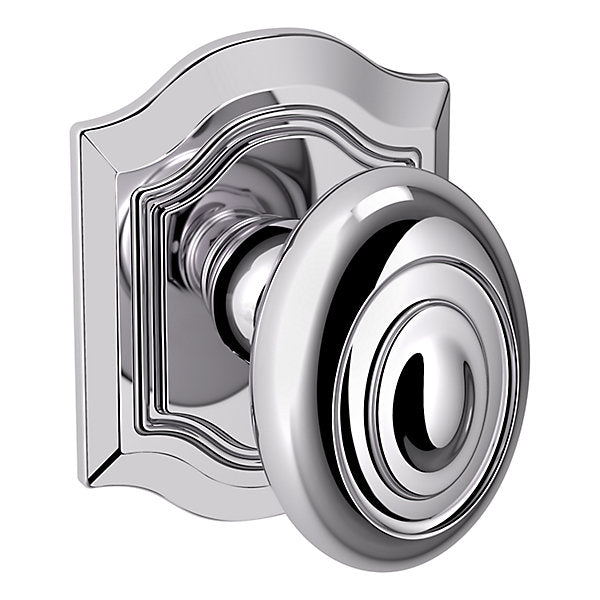 polished chrome knob