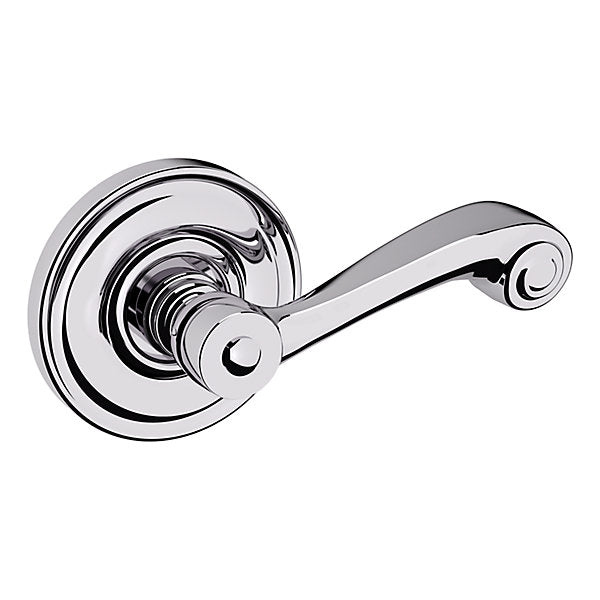 polished chrome lever