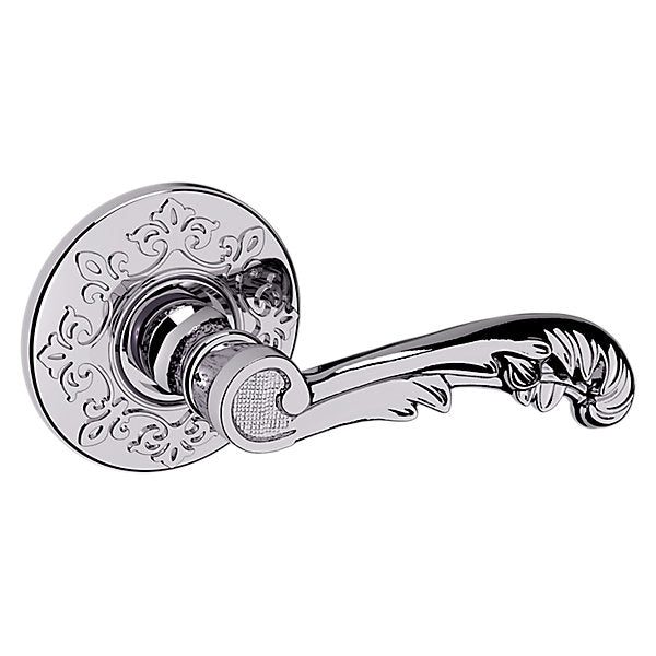 polished chrome lever
