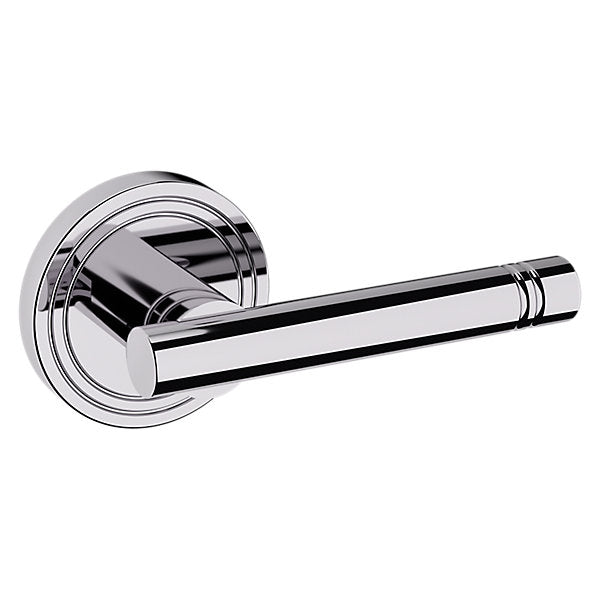 polished chrome lever