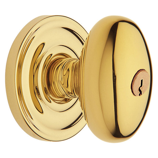 Baldwin Egg Knob with Classic Rose