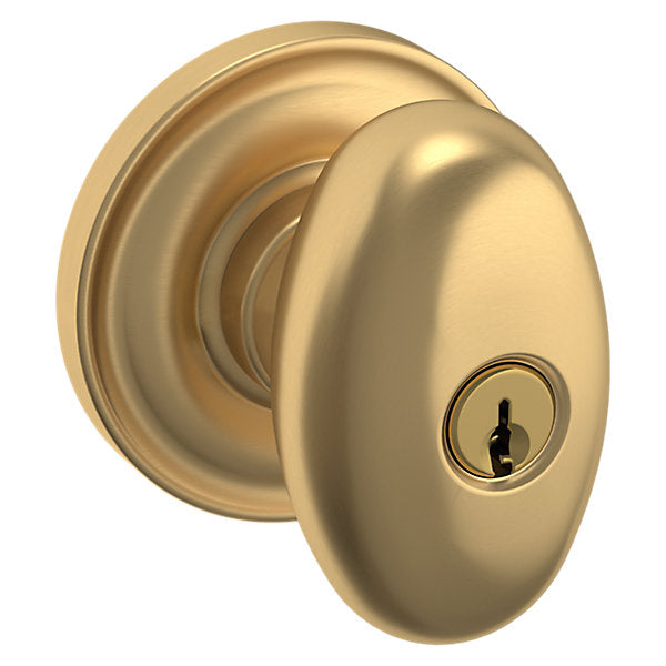 Baldwin Egg Knob with Classic Rose