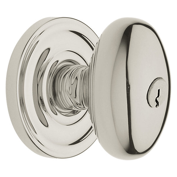 Baldwin Egg Knob with Classic Rose
