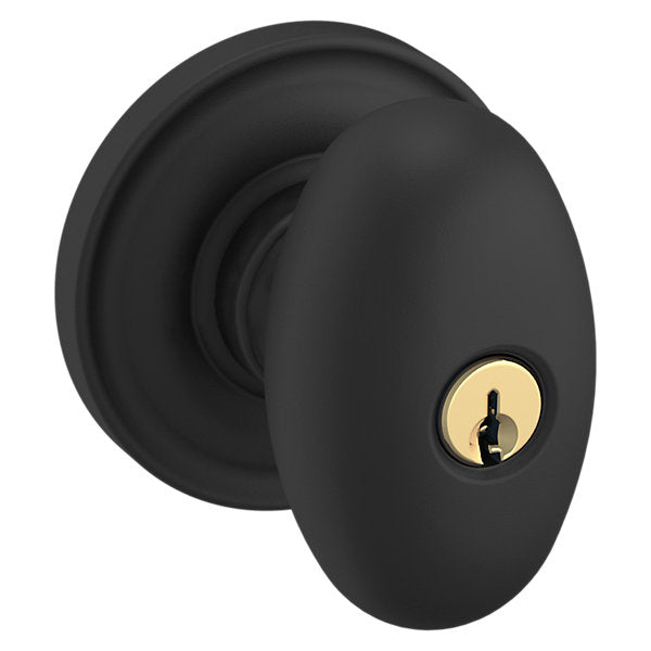 Baldwin Egg Knob with Classic Rose
