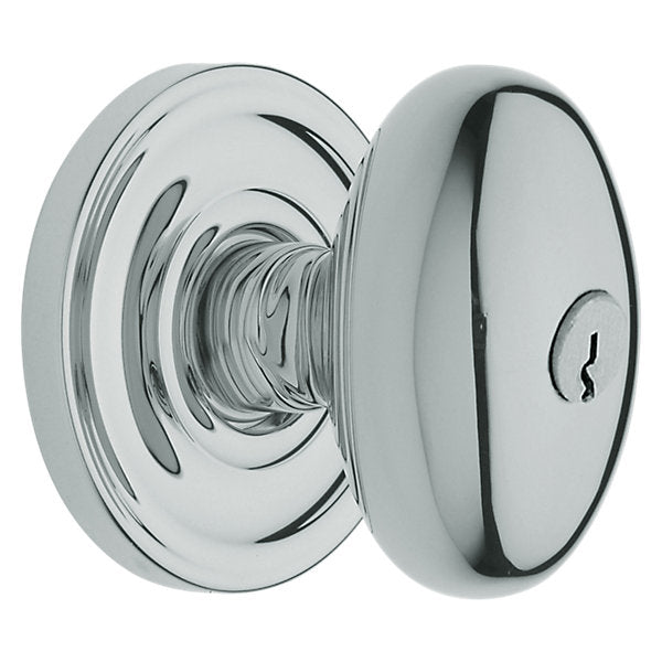 polished chrome knob