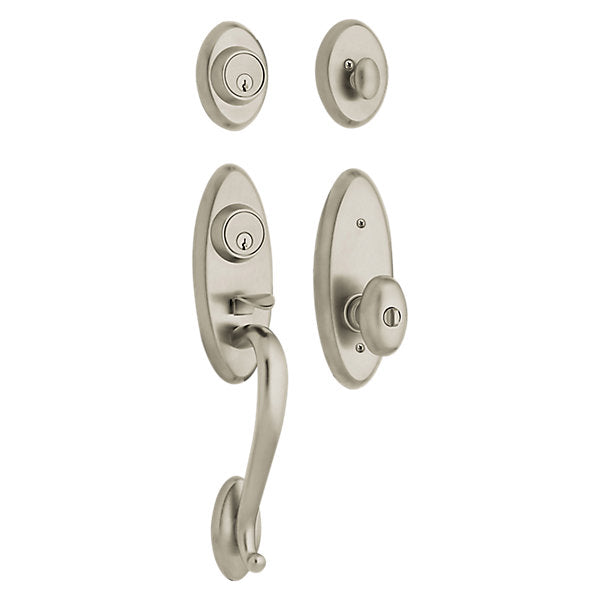 Baldwin Landon 2 - Point Lock Handleset with 5225 Egg Knob