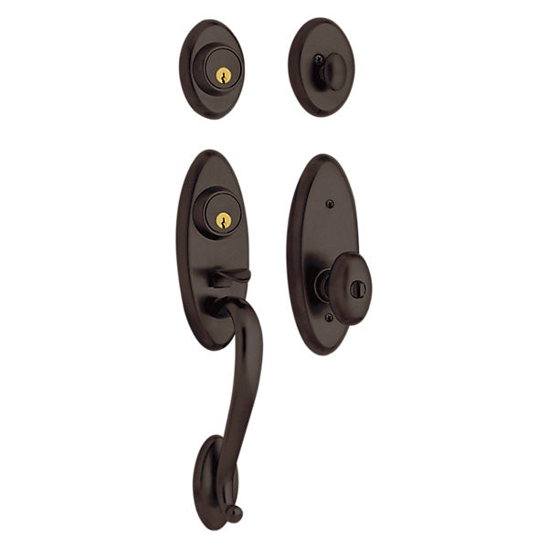 Baldwin Landon 2 - Point Lock Handleset with 5225 Egg Knob