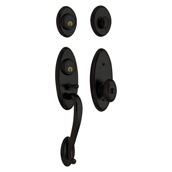 Baldwin Landon 2 - Point Lock Handleset with 5225 Egg Knob