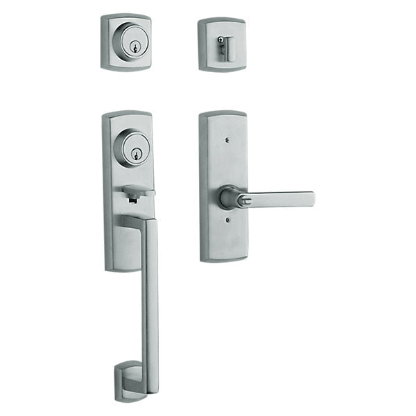 polished chrome lever