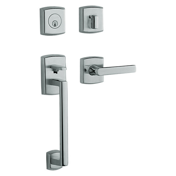 polished chrome lever