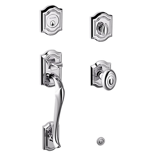polished chrome knob