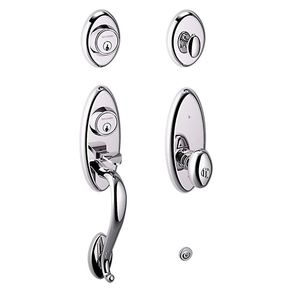 polished chrome lock