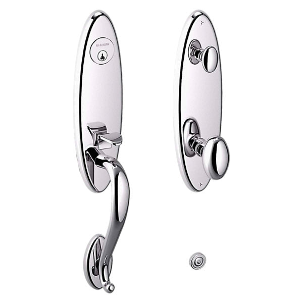 polished chrome handleset