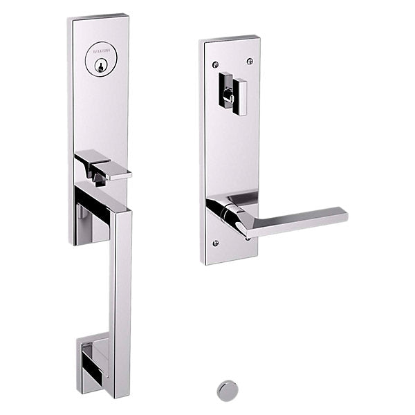 polished chrome lever