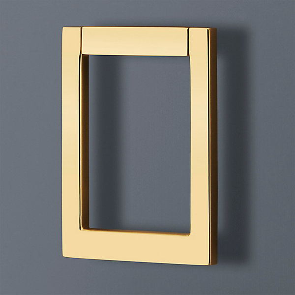 polished brass knocker