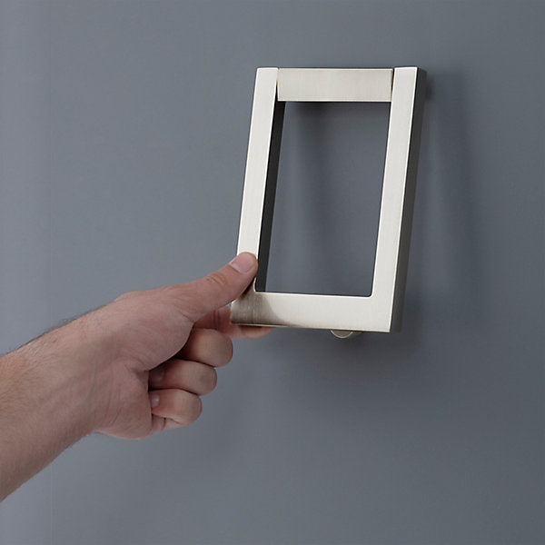satin nickel knocker